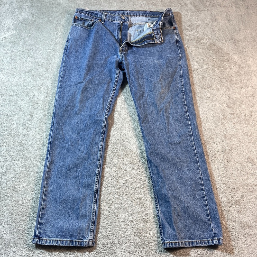 Levis 559 Jeans Men's 38 Blue Relaxed Straight Denim Pants Work‎ Baggy Dark Wash